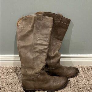 Frye Brown Leather Knee-High Boots